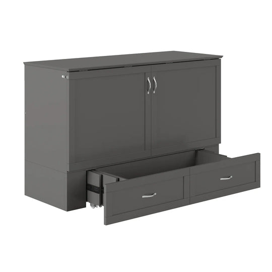 Hamilton Murphy Bed Chest with Mattress and Storage Drawer