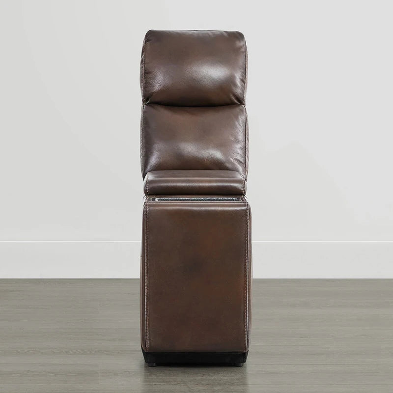 Hadlee Genuine Leather Reclining Sofa with Multi-Function Console.