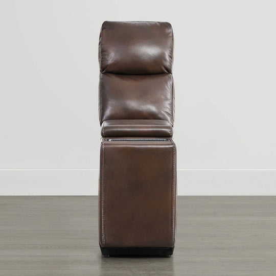 Hadlee Genuine Leather Reclining Sofa with Multi-Function Console.