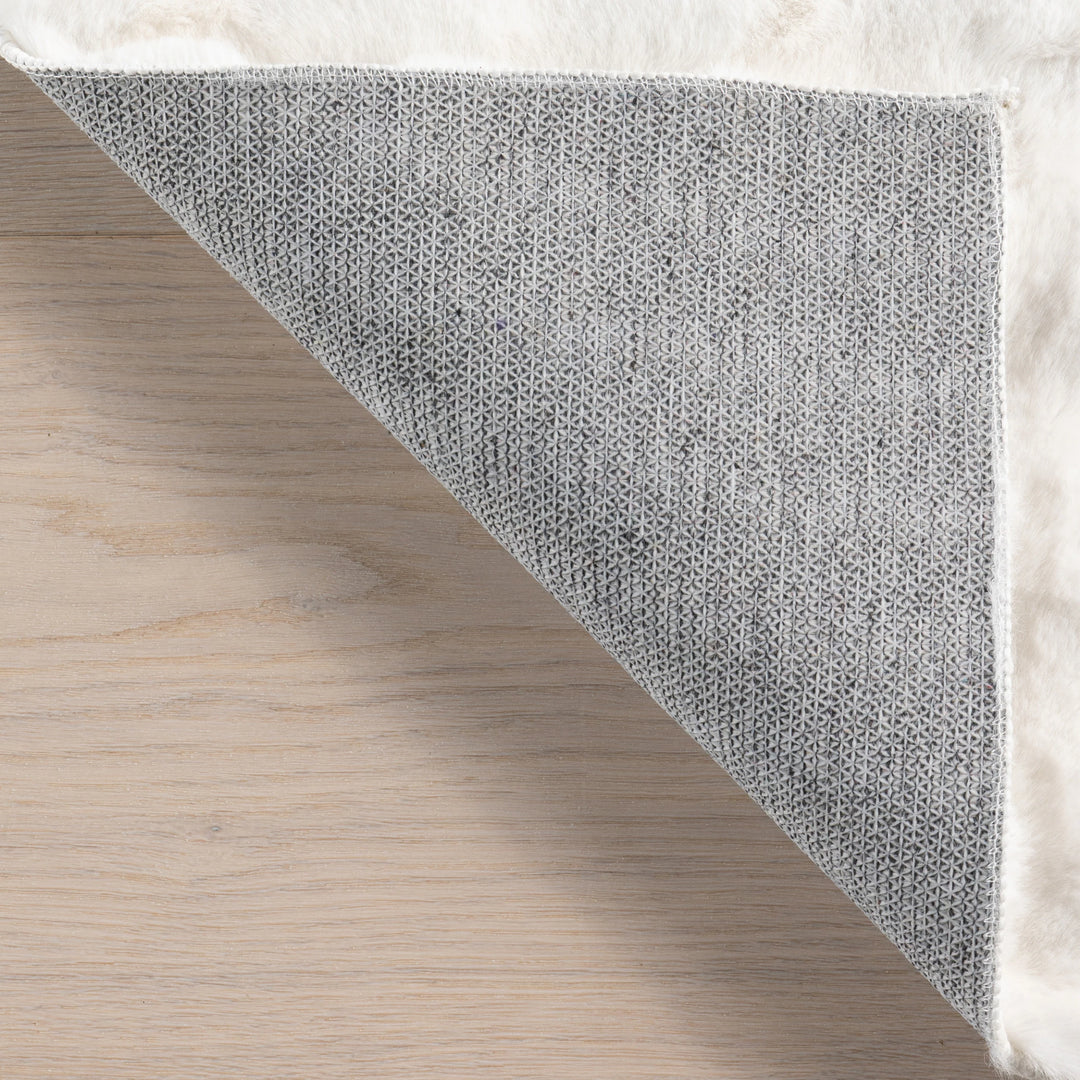 Jeni Solid Plush Machine Washable Area Rug