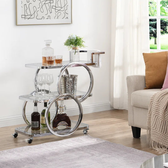 Antu 3-Tier Mobile Home Service Bar Cart