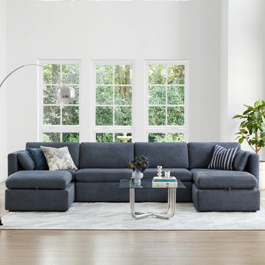 Mia Oversized Modular Sectional Fabric Sofa