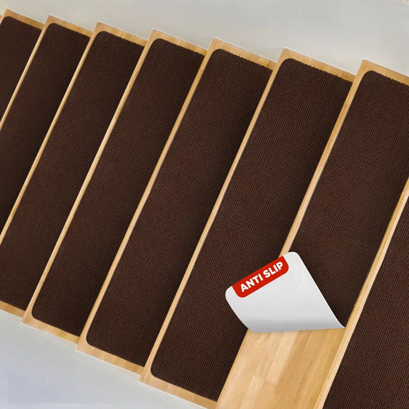Non-Slip Carpet Stair Treads Indoor Runner for Kids Elders & Pets (Set of 15)