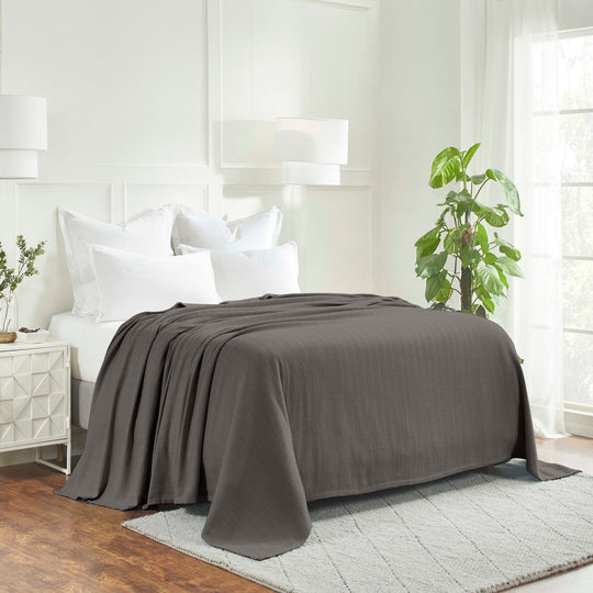 Metro Zig-Zag Chevron All-Season Bedding Cotton Blanket