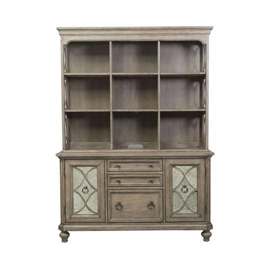 Abana Credenza Desk with Hutch