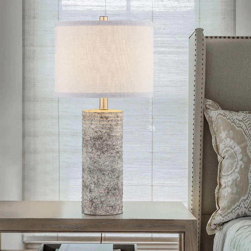 23.75" Glazed Ceramic Table Lamp Set with LED Bulbs (Set of 2) - W12" * H23.75"