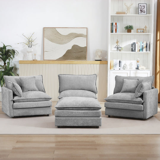 Modular Sectional Sofa, 102 Inch L Shaped Couch Set for Living Room
