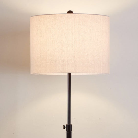 63.5" Standard Adjustable Floor Lamp with Fabric Linen Shade