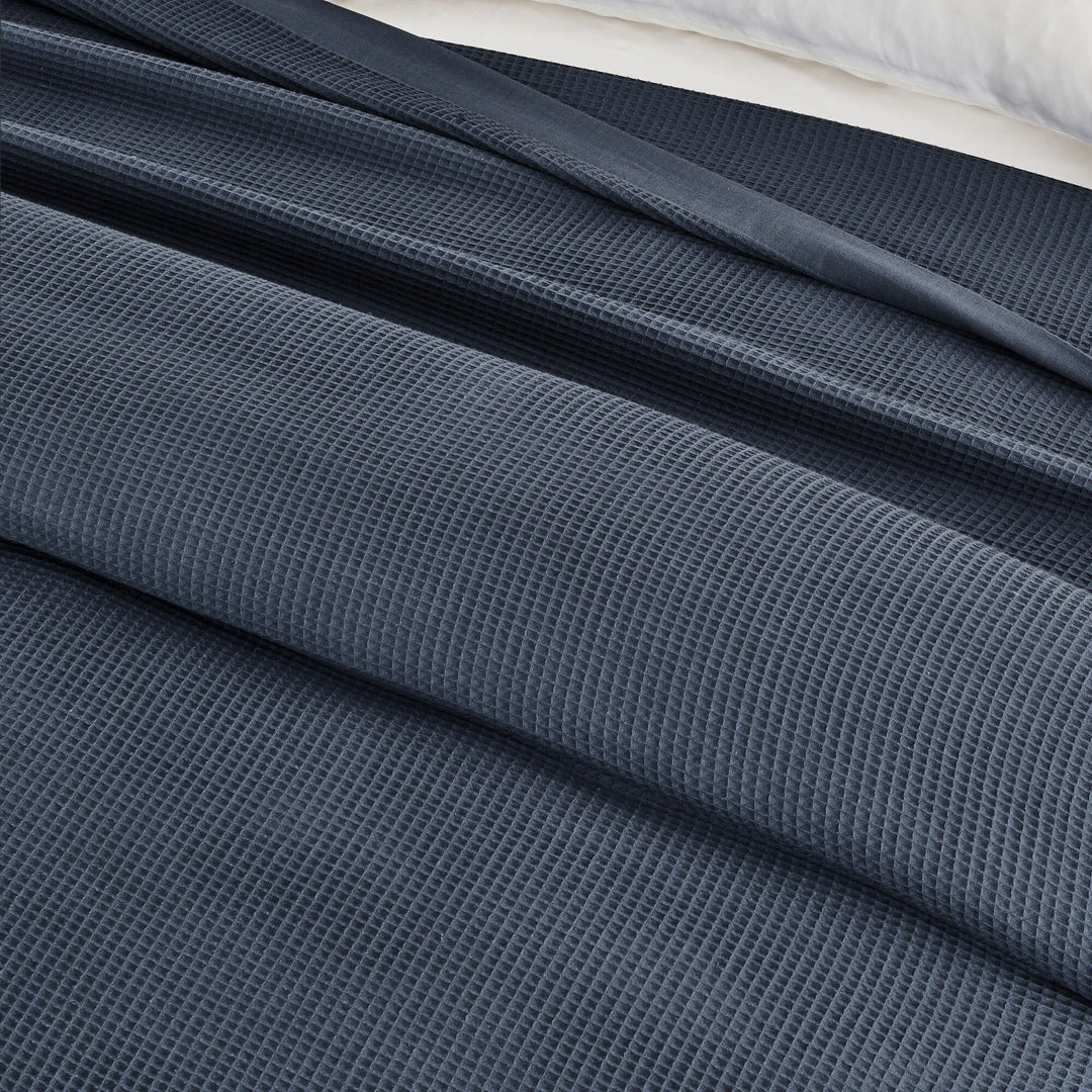 Luxurious 100% Cotton Soft Waffle Weave Knit Blanket