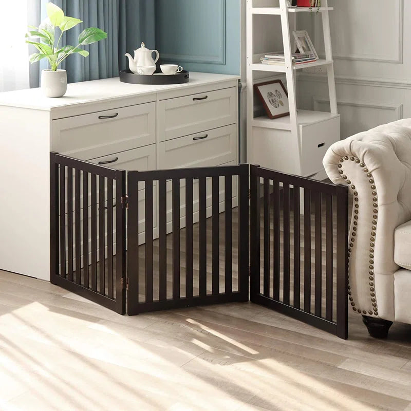 Remi Wood Free Standing Pet Gate
