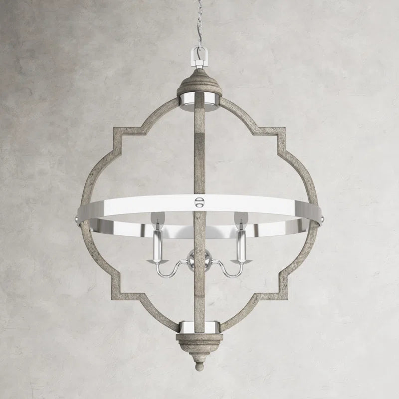 Freemont 4 - Light Dimmable Lantern Geometric Chandelier