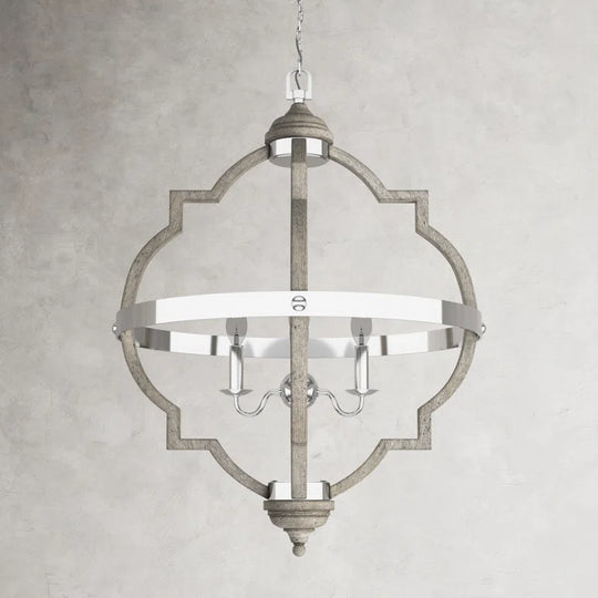 Freemont 4 - Light Dimmable Lantern Geometric Chandelier