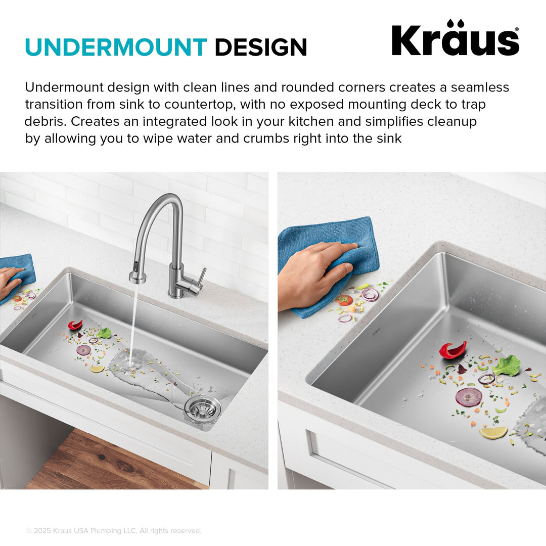Fairlane Undermount 18 Gauge Stainless Steel Kitchen Sink