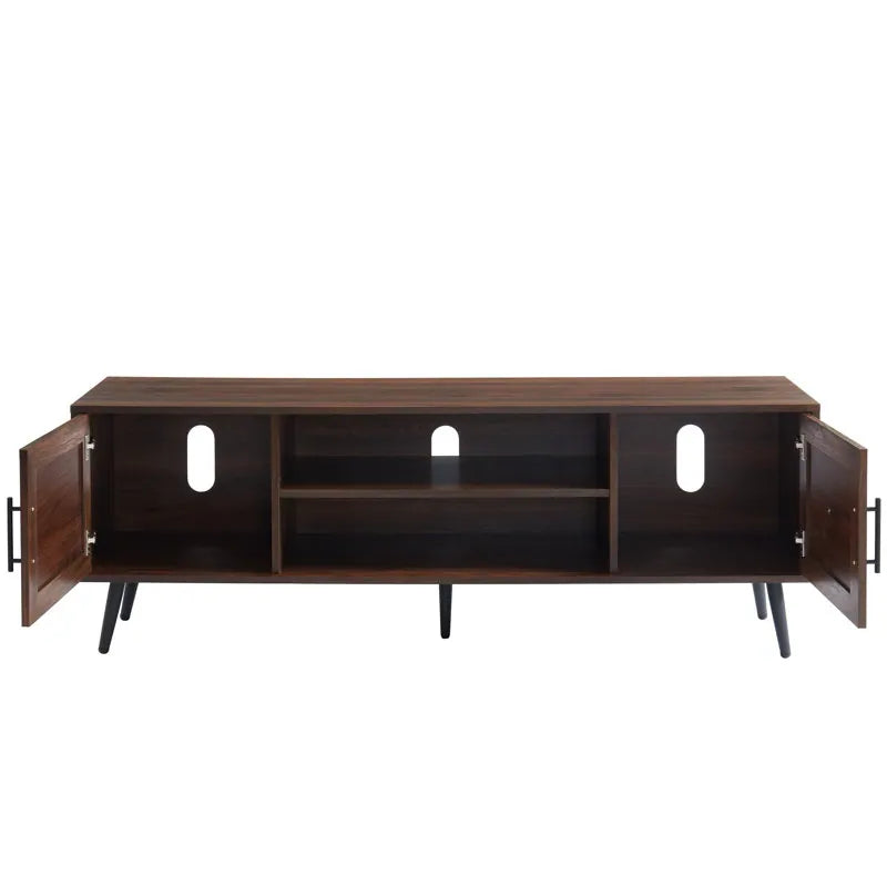 Mid-Century Modern TV Stand for Tvs up to 70" Entertainment Center Media Console - 20.5'' H X 59'' W X 15.5'' D
