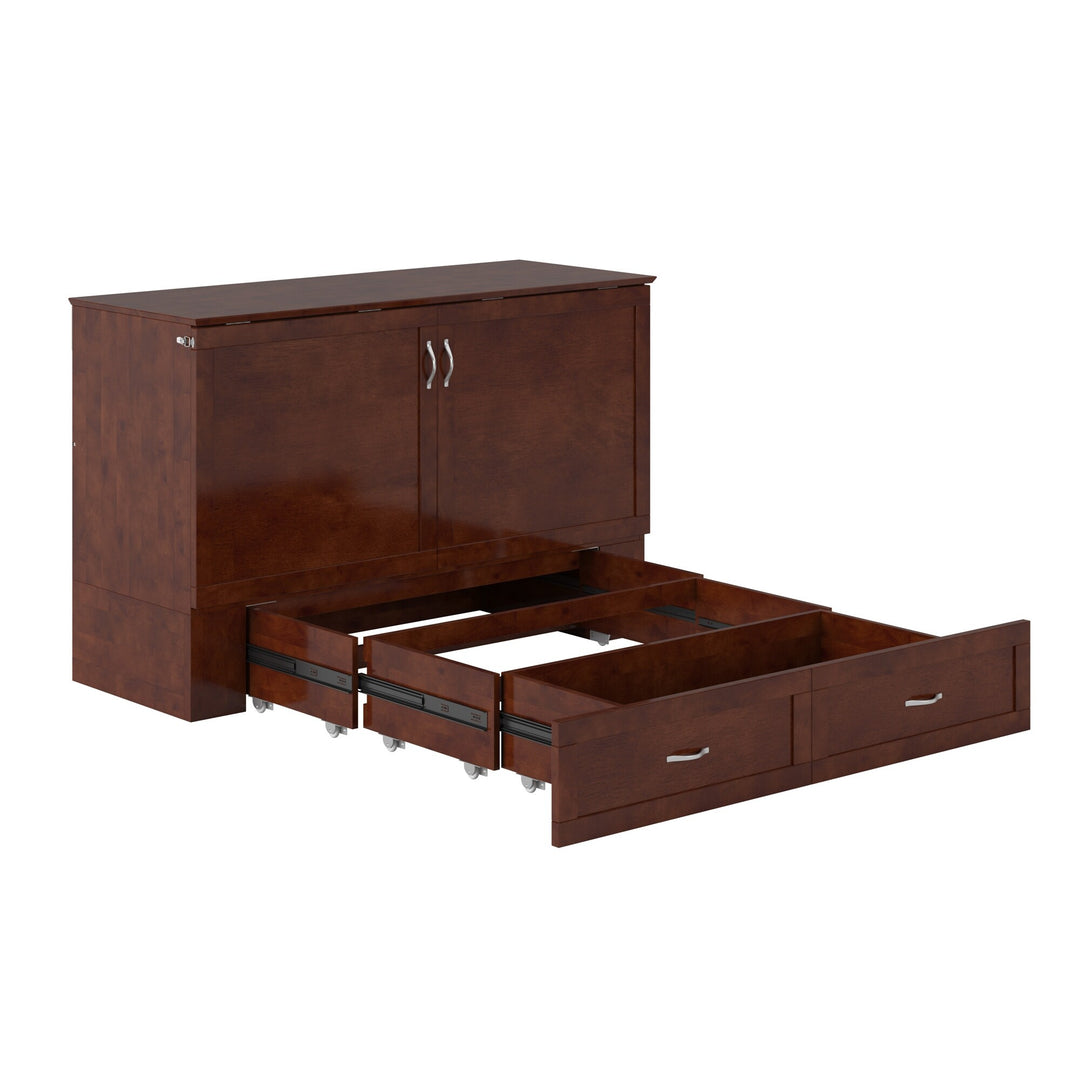 Hamilton Murphy Bed Chest with Mattress and Storage Drawer