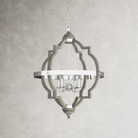 Freemont 4 - Light Dimmable Lantern Geometric Chandelier