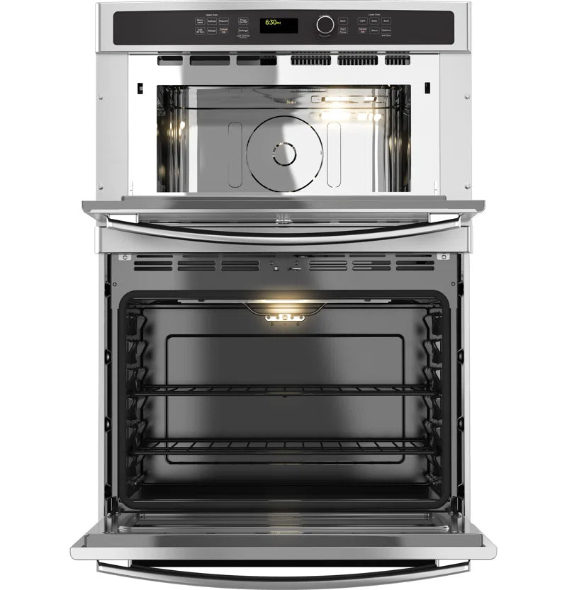 30" Self-Cleaning Electric Wall Oven with Built-In Microwave