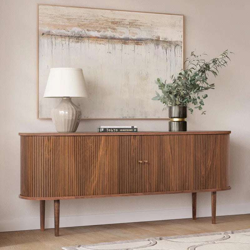 Sideboard Cabinet with Doors and Shelves - Cabinet for Living Room, Bedroom, Entryway and Office Credenza. Kitchen Buffet, Modern Media Console Table with Storage