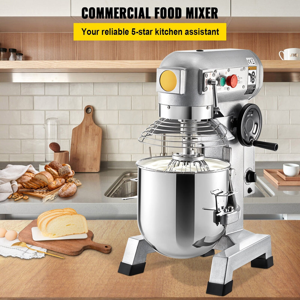 Commercial Food Mixer, 15Qt Commercial Mixer with Timing Function