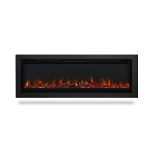 65" Wall Mounted/Recessed Electric Fireplace Insert by