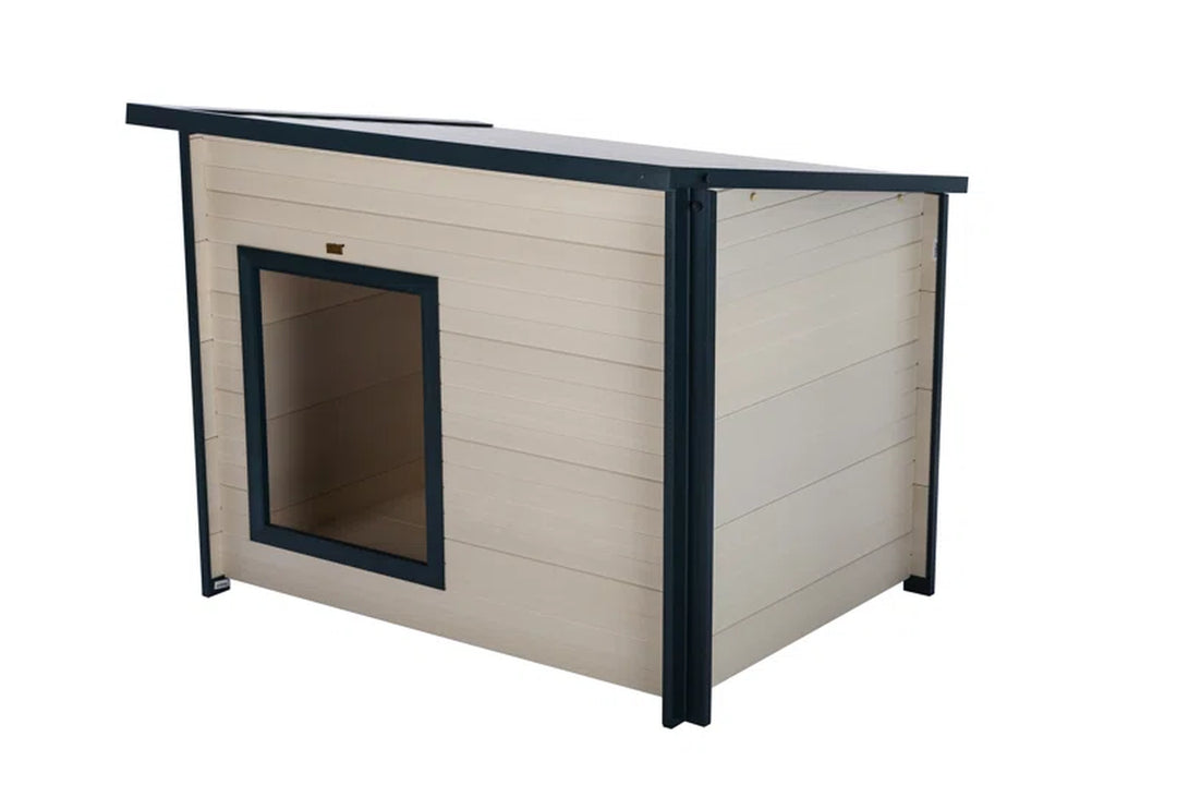 Adela New Age Pet ECOFLEX® Rustic Lodge Style Outdoor Dog House