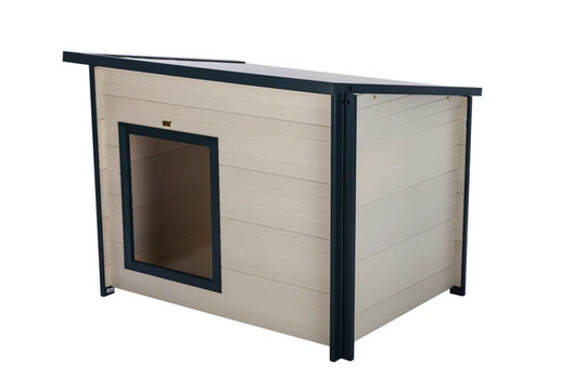 Adela New Age Pet ECOFLEX® Rustic Lodge Style Outdoor Dog House
