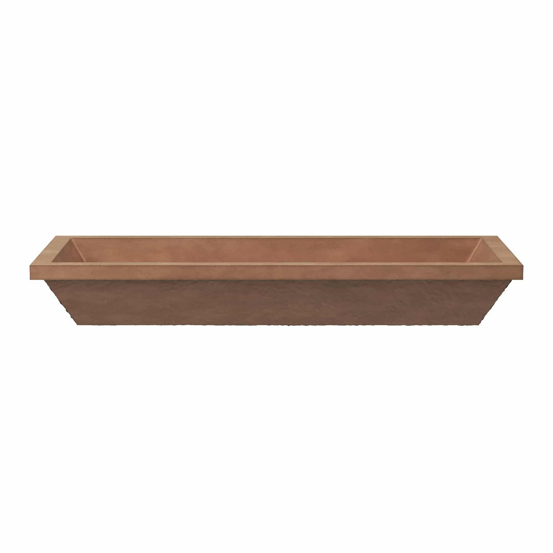 Arcata Nativestone Concrete Undermount Trough Bathroom Sink