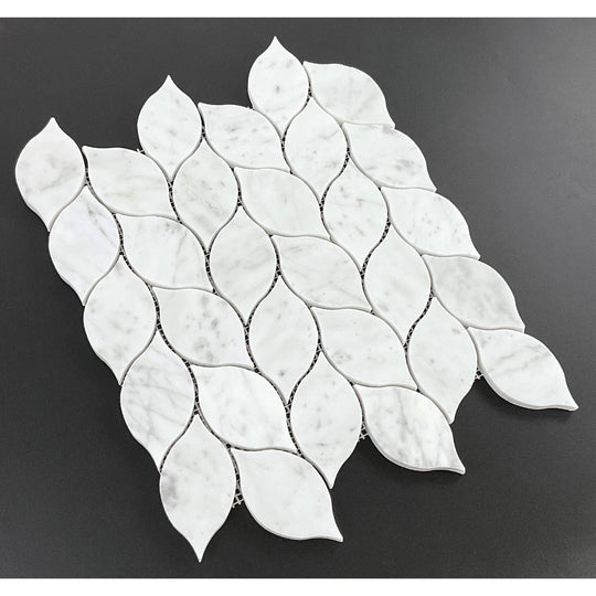 Marble Leaf Pattern Wall & Floor Mosaic Tiles
