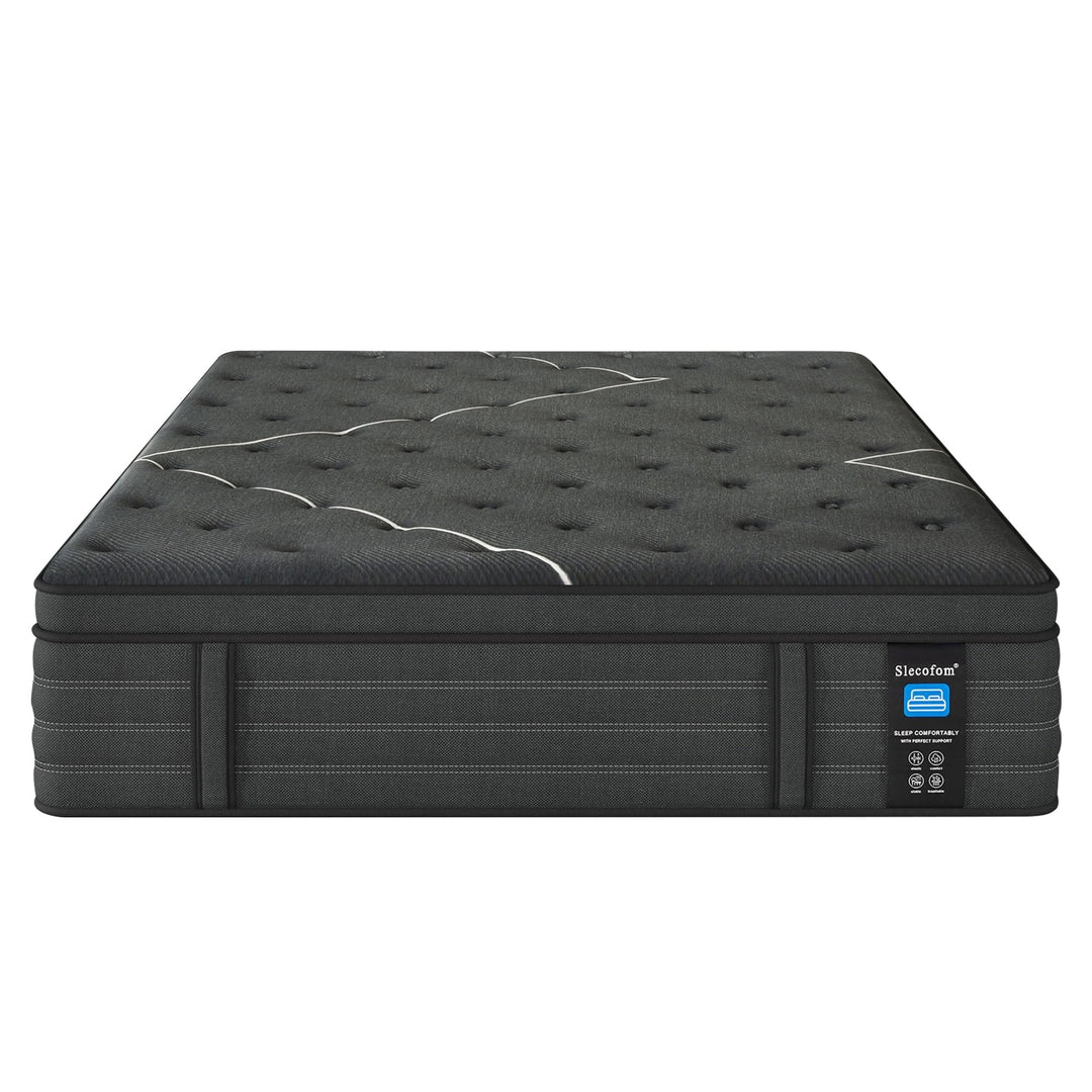 Modland 14" Extra Firm Cooling Gel Hybrid Mattress for Back Pain Relief in a Box, Twin/Full/Queen/King/Calking Size