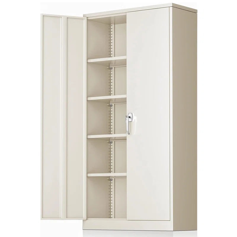 Metal Garage Storage Cabinets ( 72'' H X 36'' W X 18'' D ) with 4 Adjustable Shelves and Lockable Doors