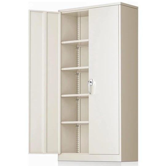 Metal Garage Storage Cabinets ( 72'' H X 36'' W X 18'' D ) with 4 Adjustable Shelves and Lockable Doors