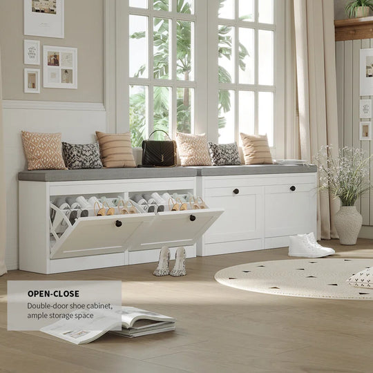 12 Pair Shoe Storage Bench