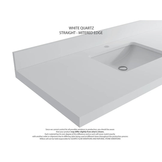 Willow Collection 84 in W X 22 in D X 36 in H Boston Double Bowl Sink Bathroom Vanity with Countertop