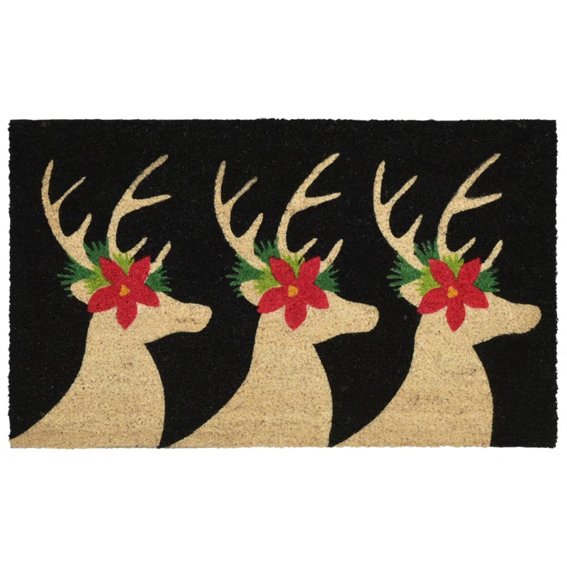 Fluellen Non-Slip Christmas Outdoor Doormat