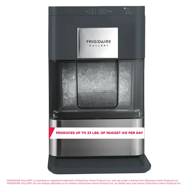 Gallery, 33 Lbs. Countertop Ice Maker, Stainless Steel Accents, Nugget Shaped Ice
