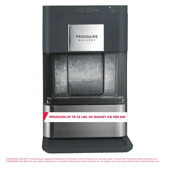 Gallery, 33 Lbs. Countertop Ice Maker, Stainless Steel Accents, Nugget Shaped Ice