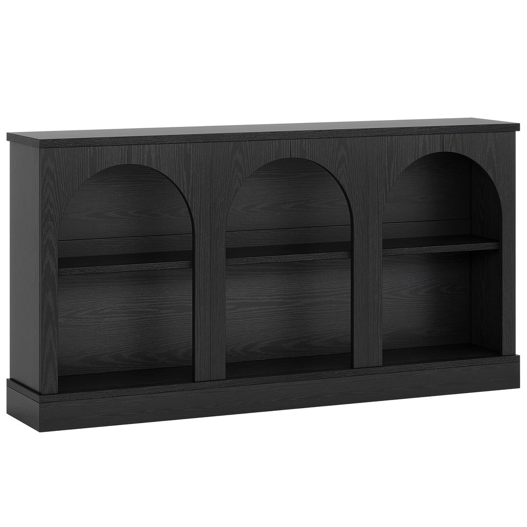 Farmhouse TV Stand for Tvs up to 65 Inches, Farmhouse Entertainment Center with Storage