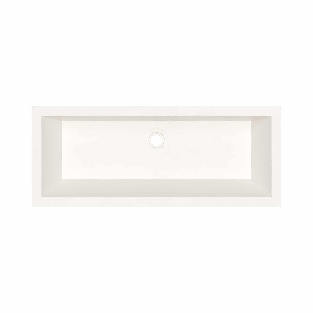 Arcata Nativestone Concrete Undermount Trough Bathroom Sink