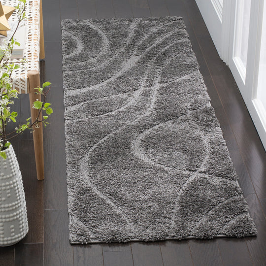 Florida Shag Sigtraud Abstract Waves 1.2-Inch Thick Rug