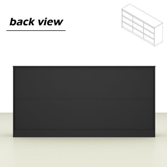 63"W 9 Drawer Dresser Accent Dresser for Living Room Bedroom Chest