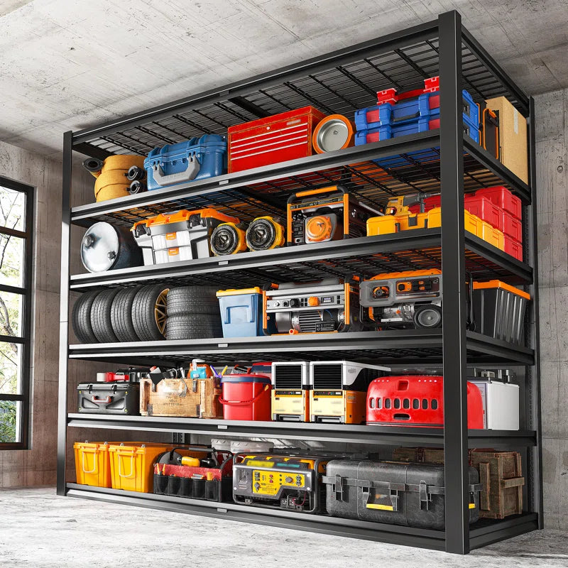 3500 LBS Heavy Duty Metal Storage Shelves, Steel Shelving Unit for Garage