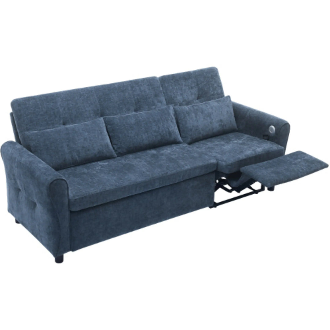 2-In-1 Sofa with Pull-Out Sleeper & Reversible Recliner by