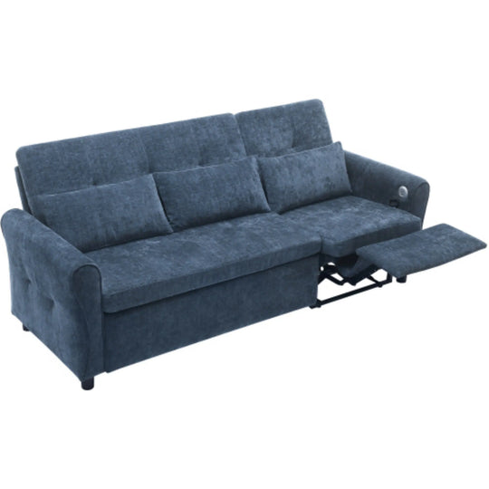 2-In-1 Sofa with Pull-Out Sleeper & Reversible Recliner by