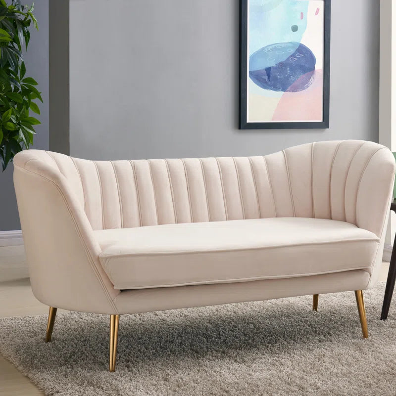 Tiberius 65'' Velvet Loveseat
