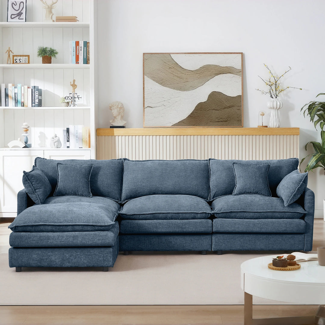 Modular Sectional Sofa, 102 Inch L Shaped Couch Set for Living Room