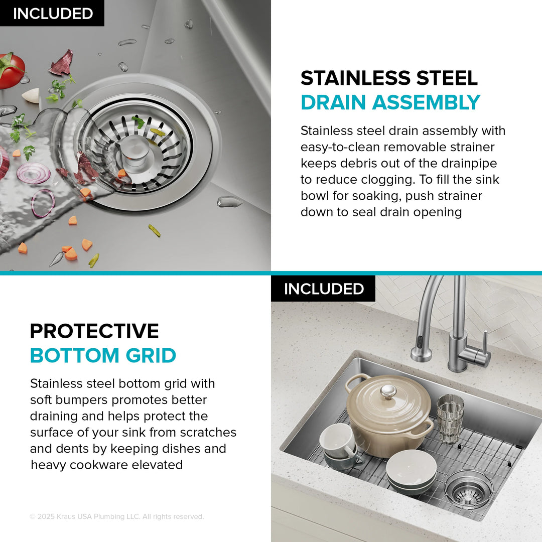 Fairlane Undermount 18 Gauge Stainless Steel Kitchen Sink