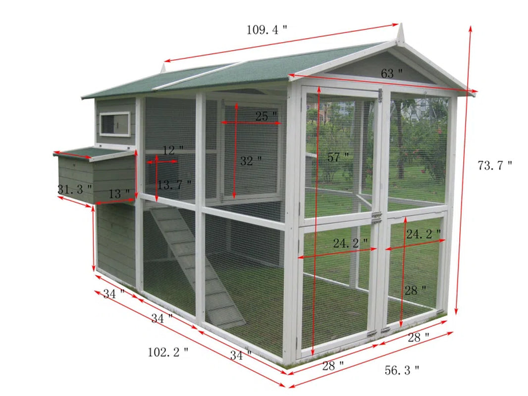 Big Green Chicken Coop