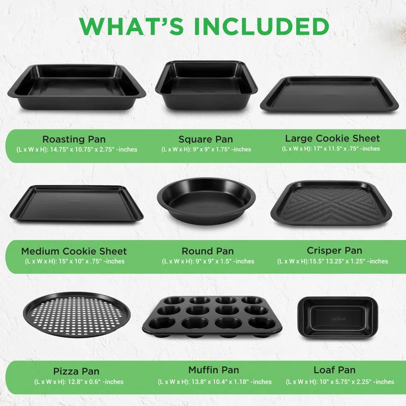 10 Piece Non-Stick Steel Bakeware Set