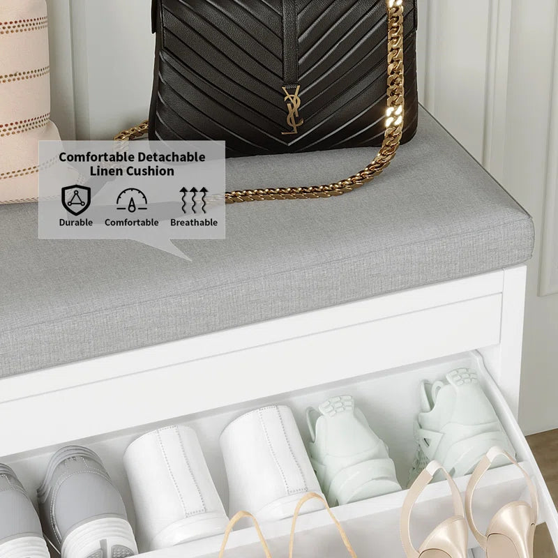 12 Pair Shoe Storage Bench