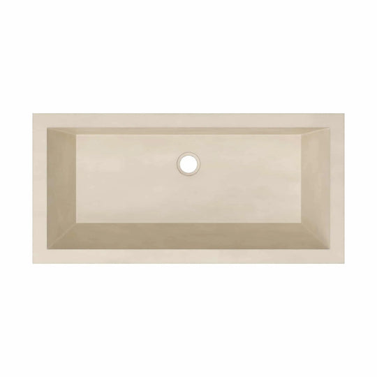 Arcata Nativestone Concrete Undermount Trough Bathroom Sink